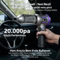 ALLY Powerjet Pro 20000pa Güçlü Portatif 3 Kademeli Tasinabilir Vakumlu Kablosuz Üflemeli Mini Araç Süpürgesi