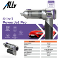 ALLY Powerjet Pro 20000pa Güçlü Portatif 3 Kademeli Tasinabilir Vakumlu Kablosuz Üflemeli Mini Araç Süpürgesi