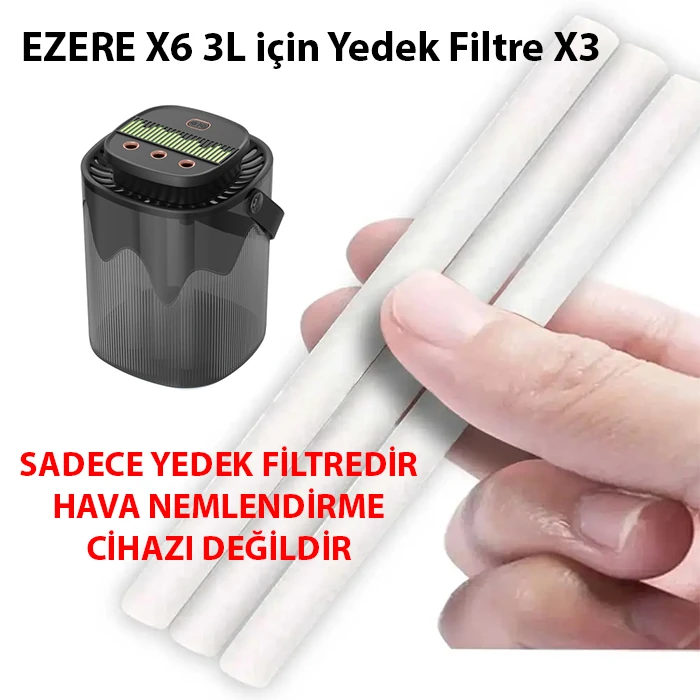 EZERE X6 3L için Yedek Filtre X3