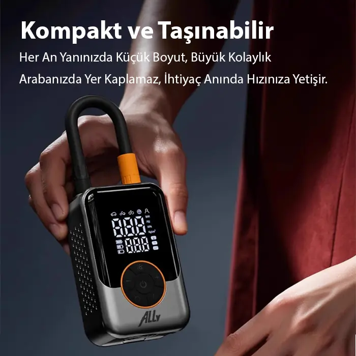ALLY ST-221D Pro Akıllı Hava Kompresörü Araç kablosuz hava pompası