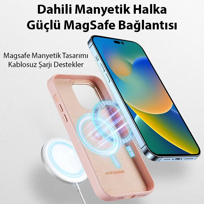 Dux Ducis Grit Series iPhone 14 Pro 6.1inç Premium MagSafe Uyumlu Kılıf