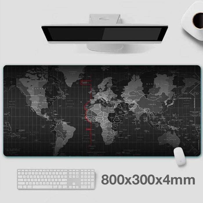 ALLY Dünya Desenli RGB Led Işıklı Oyuncu Mouse Pad 300*800*4MM