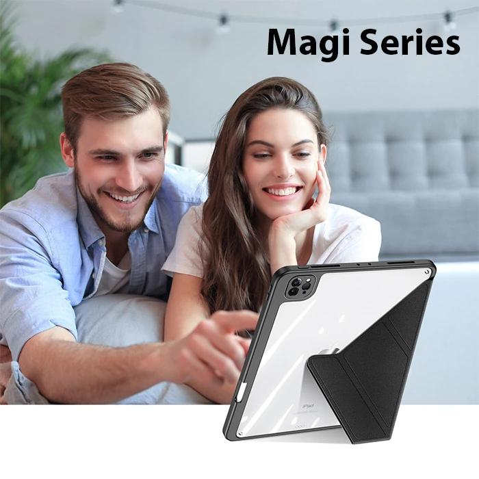 Dux Ducis iPad Pro 11 2022/2021/2020/2018 Kılıf Magi Series Kalem Tutuculu Uyku Modlu Kapaklı Kılıf