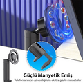 ALLY Magsafe Uyumlu Masa Koltuk Klipsli Manyetik Telefon Tutucu
