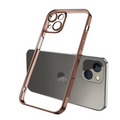 ALLY Fashion Series iPhone 13 6.1inç Kılıf Renkli Kenar Lazer Çerçeveli Silikon Kılıf