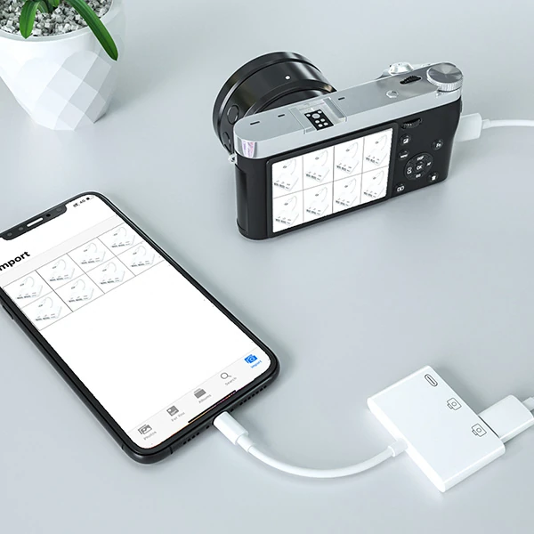 ALLY 3in1 İPhone/İPAD lightning To Usb Kamera Okuyucu