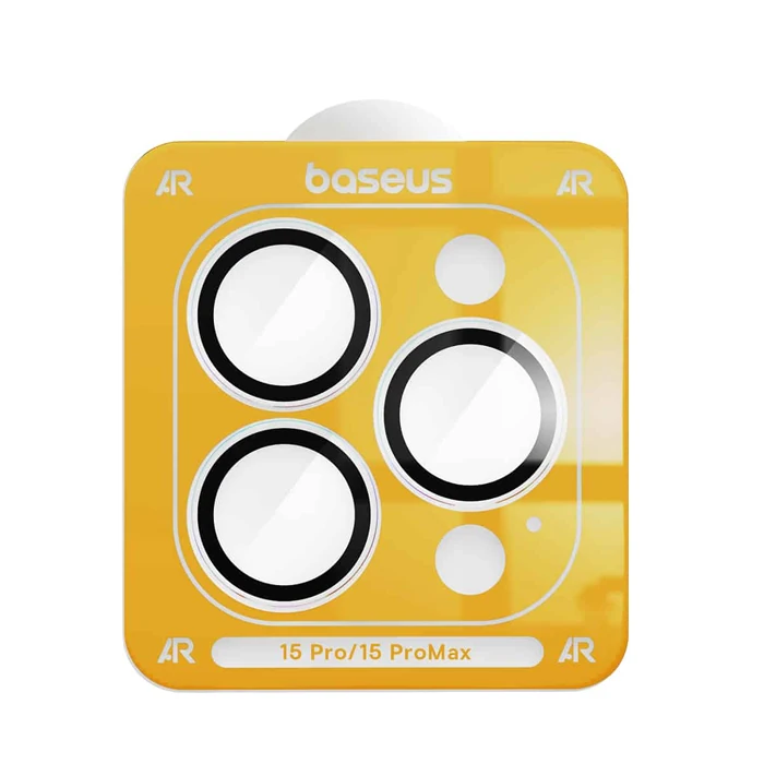 Baseus iPhone 15 Pro/15 Pro Max için Corning Serisi HD Cam Kamera Koruyucu