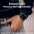 Dux Ducis Apple Watch 42/44/45MM için Enland Serisi Premium Deri Kayış Kordon