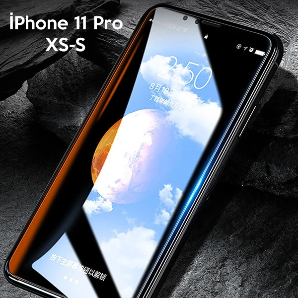 WK İPhone 11 Pro 5.8 XS-X Kingkong Curved Tempered Cam Ekran Koruyucu