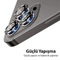 ALLY İPhone 13 Pro -13 Pro Max 3D Metal Çerçeveli Kamera Lens Koruyucu