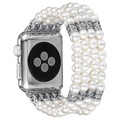 Ally Apple Watch 7-8 45mm 6-5-4 44mm Full Boncuk Taşlı Kordon Kayış 3-2-1 42mm