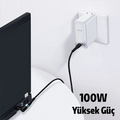 Baseus Zinc Manyetik Type-C to DC Round (79x55mm) Lenovo Laptop Şarj Kablosu 100W 2m