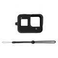 PULUZ PU428B GoPro HERO8 İçin Silikon Koruma Kılıfı+Wrist Strap