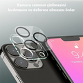 ALLY İPhone 13 Pro-13 Pro Max 3D Full Tempered Glass Cam Kamera Koruyucu