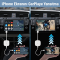 Apple iPhone USB+Lightning Carplay Mirror Adaptör Çevirici -Youtube Netflix Tiktok Video Yansıtıcı