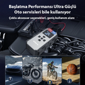 EZERE 4 in1 8000mAh Lastik Sisirme Pompası Ve Starter Akü Takviye Seti