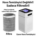 EZERE Ultrasonik Hava Temizleyici için Yedek Filtre