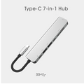 Ally Usb (Type-C to 7in1 Hdtv 2XUSB+PD) SD&TF Okuyucu Hub Adaptör Çoklayıcı