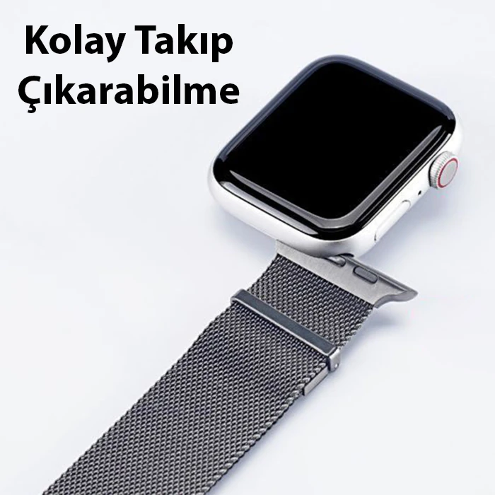 Dux Ducis Apple Watch 38/40/41MM için Milanese Premium Milano Loop Kayış Kordon