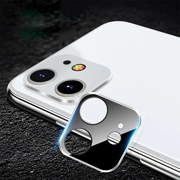 iPhone 11 6.1 İnch 3D Metal Kamera Koruyucu Metal Lens