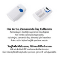 Ezere Elektronik Akıllı Zamanlayıcılı Taşınabilir Hap İlaç Kutusu - BPA İçermez