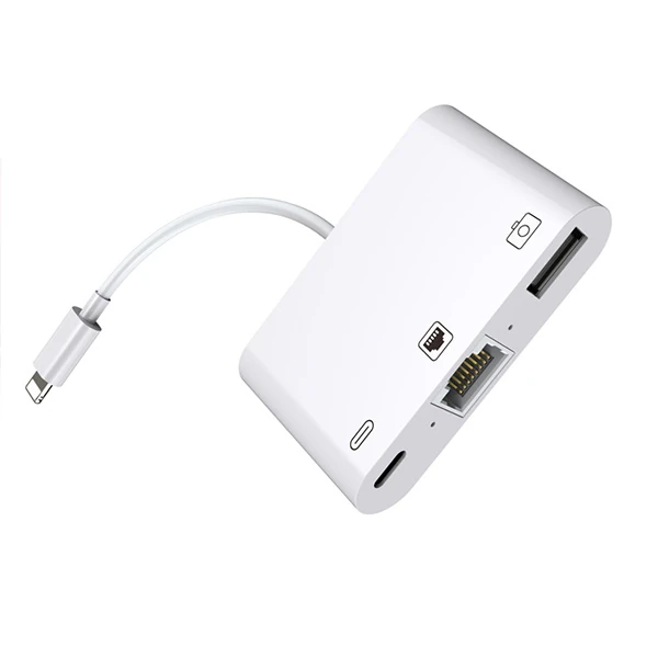 İPhone/İPad 3İN1 Ethernet RJ45 Ve Usb Kamera Adaptörü NK107