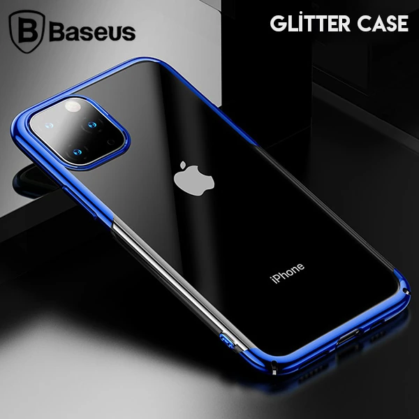 Baseus Glitter Case İPhone 11 Pro Max 6.5 Şeffaf Lüx Silikon Kılıf