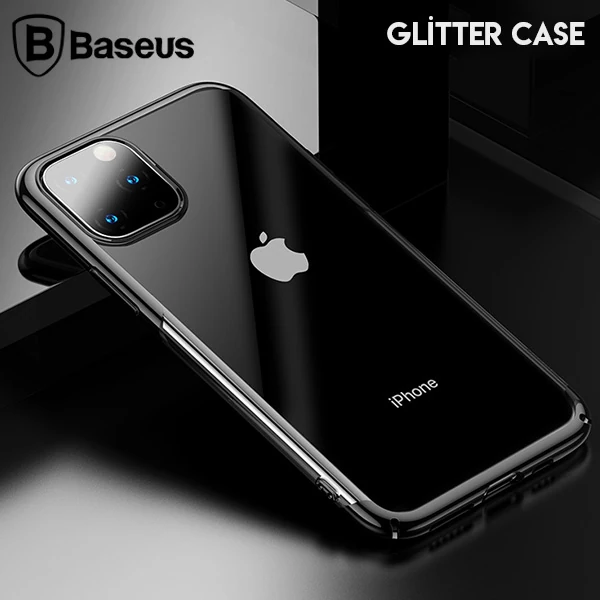 Baseus Glitter Case İPhone 11 Pro Max 6.5 Şeffaf Lüx Silikon Kılıf