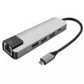 ALLY 5İN1 USB 3.1 Type C To HDMI 2xusb 3.0 RJ45 Ethernet Dönüştürücü Adaptör