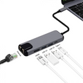 ALLY 5İN1 USB 3.1 Type C To HDMI 2xusb 3.0 RJ45 Ethernet Dönüştürücü Adaptör
