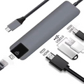 ALLY 5İN1 USB 3.1 Type C To HDMI 2xusb 3.0 RJ45 Ethernet Dönüştürücü Adaptör