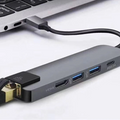 ALLY 5İN1 USB 3.1 Type C To HDMI 2xusb 3.0 RJ45 Ethernet Dönüştürücü Adaptör