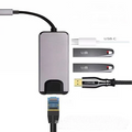 ALLY 5İN1 USB 3.1 Type C To HDMI 2xusb 3.0 RJ45 Ethernet Dönüştürücü Adaptör