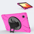 Galaxy Tab A7 10.4 SM-T500-T505-T507 Kılıf Shockproof 3 Katmanlı Standlı Zırh Kılıf Kalem Yerli