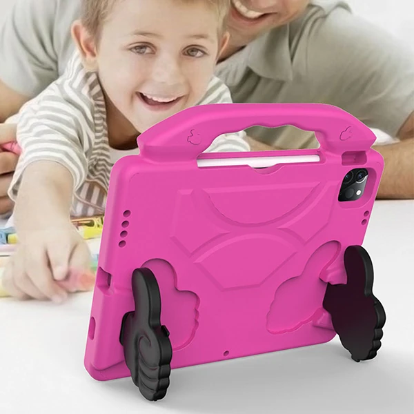 Ally İPAD PRO 11 (2021-2020-2018) Air 4. Nesil 10.9 Kılıf Eva Çocuk Shockproof Standlı Taşınabilir