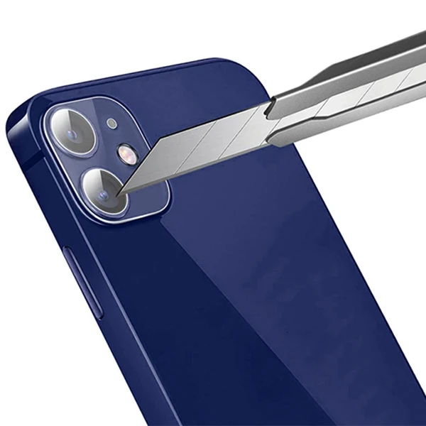 iPhone 12 6.1 Hat-Prince 9H 3D Full Tempered Cam Kamera Koruyucu