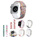 Ally Apple Watch İçin 38mm Yüksek- Kalite Desenli Silikon Kordon