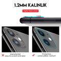 iPhone 11 6.1 full Tempered Kamera Koruyucu Kırılmaz Cam