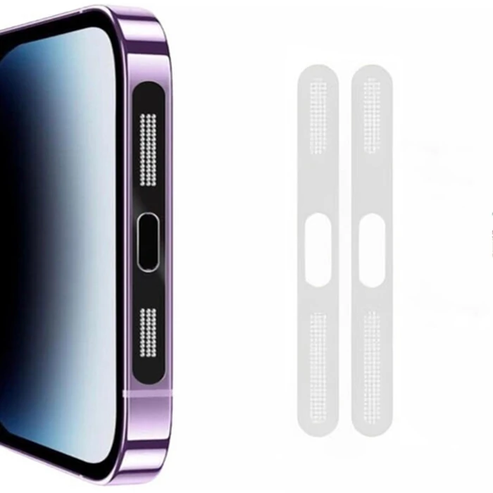 Ally iPhone 14 İçin Anti-Dust Toz Ve Kir Önleyici Sticker 2 Adet Set