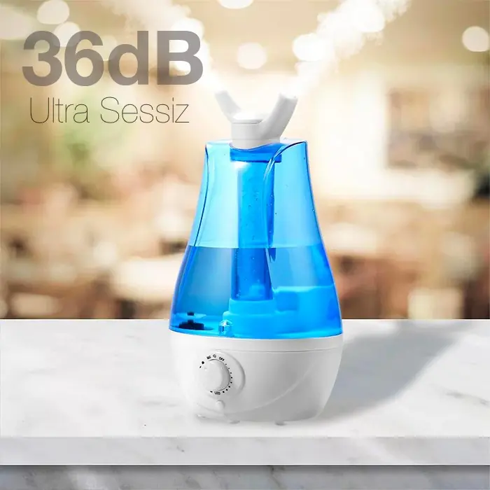 EZERE QTUM9 Çift Sprey Ultrasonik Hava Nemlendirici 3.5L KLS-204