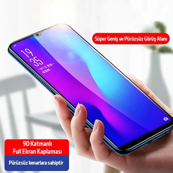 Ally SM Galaxy A32 Full Glue-Tempered Cam Ekran Koruyucu