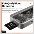 ALLY SW1V-PRO Type-c To USB3.0 3adet+ 3.5mm+ HDMI+ VGA+ SD + TF + Ethernet Çoğaltıcı Transparan Hub