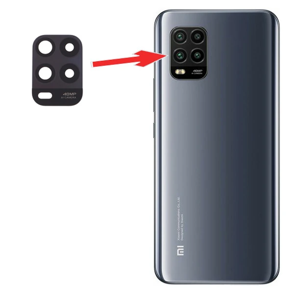 Xiaomi Mi 10 Lite Arka Kamera Camı Lens