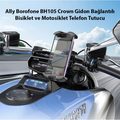 Ally Borofone BH105 Crown Gidon Bağlantılı Bisiklet ve Motosiklet Telefon Tutucu