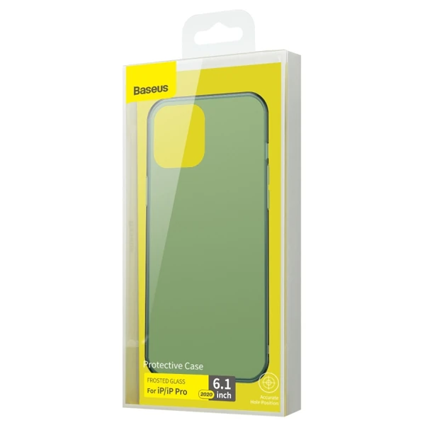 Baseus Frosted Glass iPhone 12 -12 Pro 6.1inch Shockproof Koruyucu Kılıf