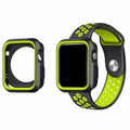 Ally Apple Watch 7-8 41mm 6-5-4 40mm Nike Style Çift Renk Silikon Kılıf 3-2-1 38mm