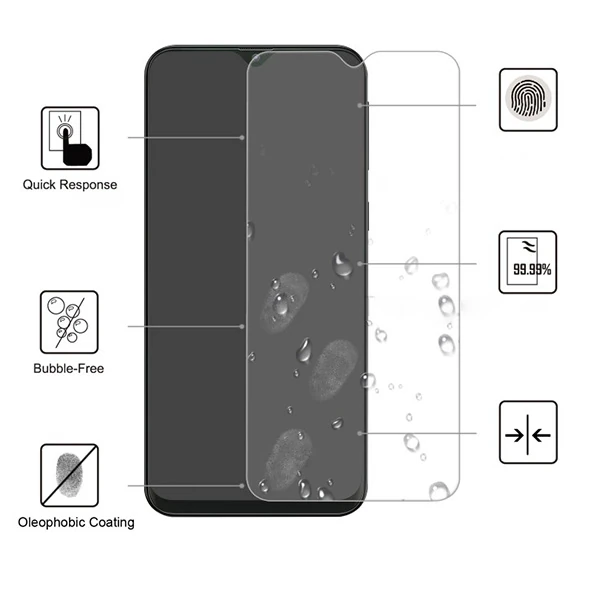 Ally Samsung Galaxy M10Xiaomi Redmi Note 8 Tempered Kırılmaz Cam Ekran Koruyucu
