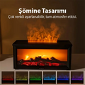 EZERE A4 Şömine Esintili Aromaterapi Difüzörü Ultrasonik Hava Nemlendici