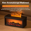 EZERE A4 Şömine Esintili Aromaterapi Difüzörü Ultrasonik Hava Nemlendici