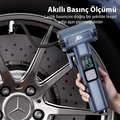 Ally ST-5530 Dijital Şarjlı Araç Lastik Hava Şişirme Pompası Powerbank Pencere kırıcı